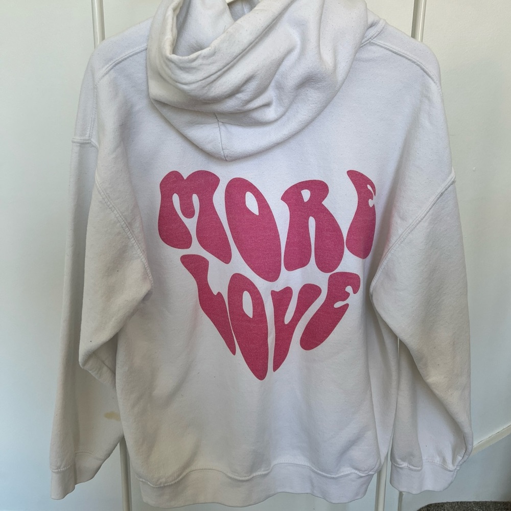 more love oversized hoodie